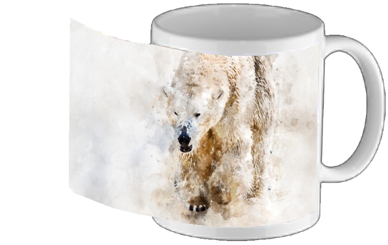 Mug Abstract watercolor polar bear