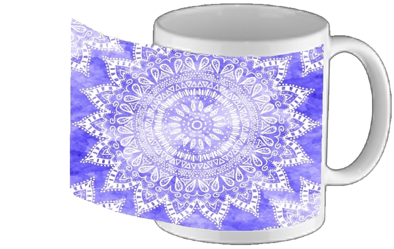 Mug Bohemian Flower Mandala in purple
