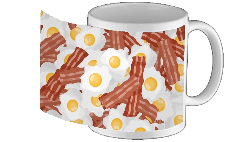 Mug Breakfast Eggs and Bacon