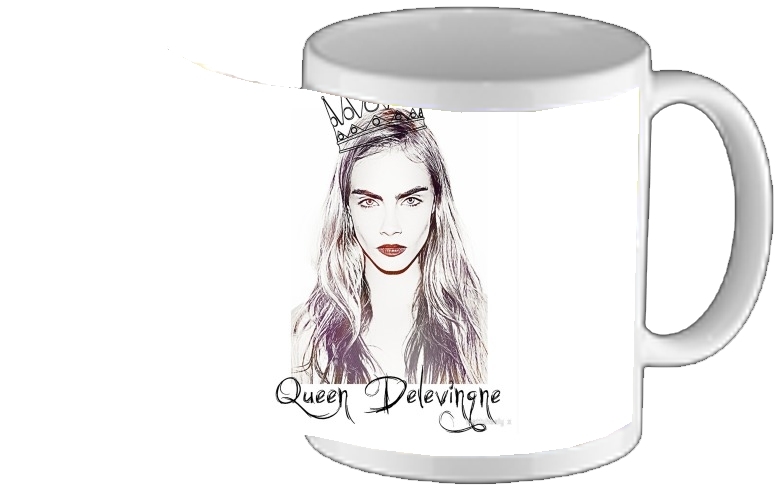 Mug Cara Delevingne Queen Art