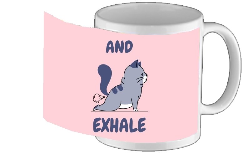 Mug Cat Yoga Exhale