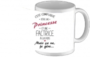 mug-custom C'est compliqué d'être une princesse et une factrice