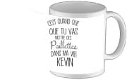 mug-custom C'est quand que tu vas mettre des paillettes dans ma vie Kevin - Prénom à personnaliser
