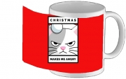 mug-custom Christmas makes me Angry cat