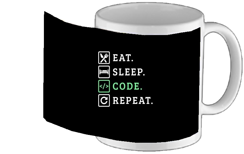 Mug Eat Sleep Code Repeat