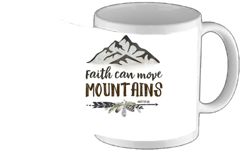Mug Catholique - Faith can move montains Matt 17v20 Bible