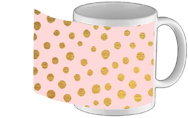 Mug Golden Dots And Pink