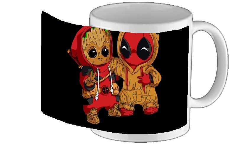 Mug - Tasse design Groot x Deadpool