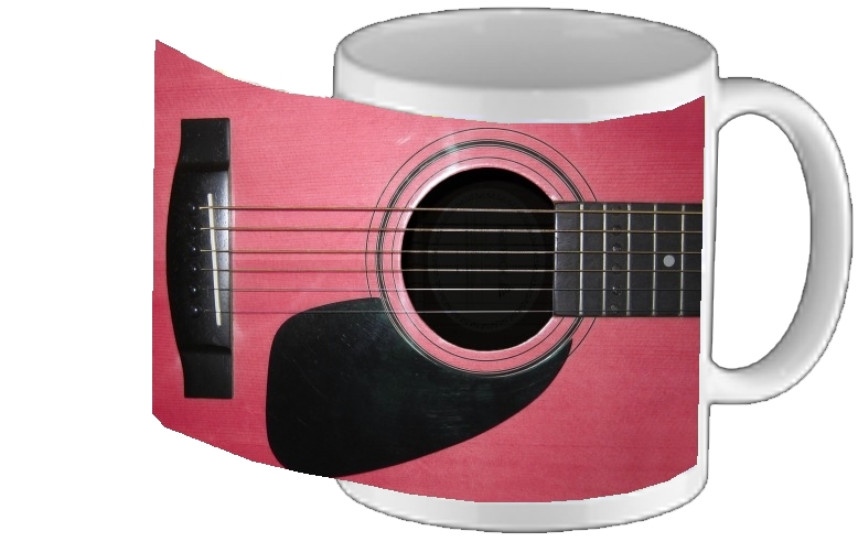 Mug Guitare Rose