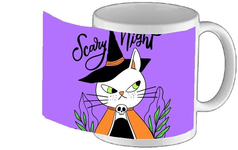 Mug halloween cat sorcerer