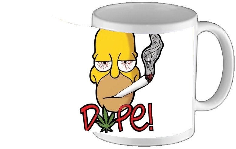 Mug Homer Dope Weed Smoking Cannabis