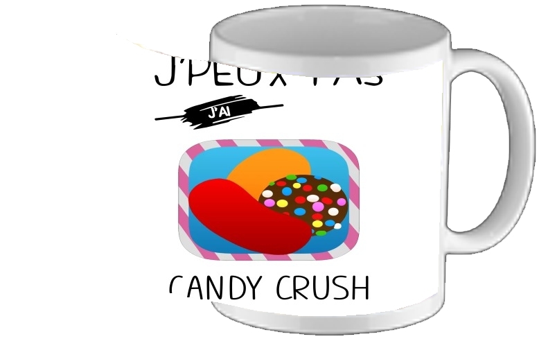 Mug Je peux pas j'ai candy crush