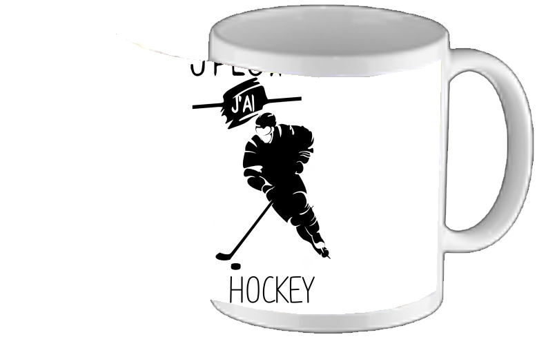 Mug Je peux pas j'ai hockey sur glace