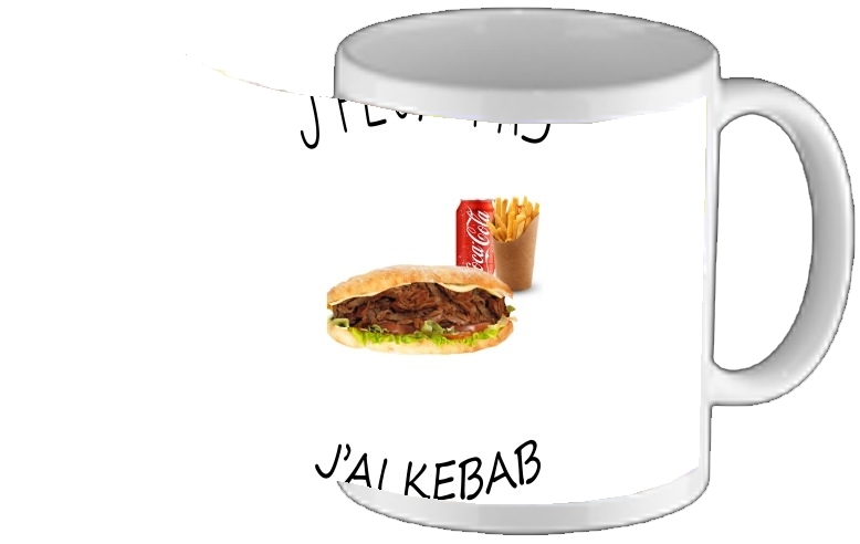 Mug Je peux pas j'ai kebab