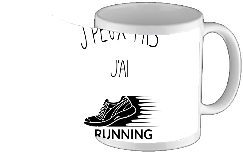 Mug Je peux pas j'ai running