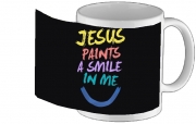 Mug Jesus paints a smile in me Bible - Tasse