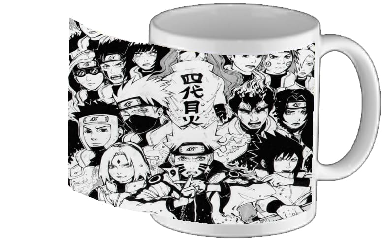 Mug Naruto Black And White Art