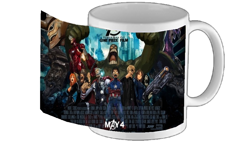 Mug One Piece Mashup Avengers