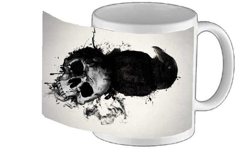 Mug Raven and Skull