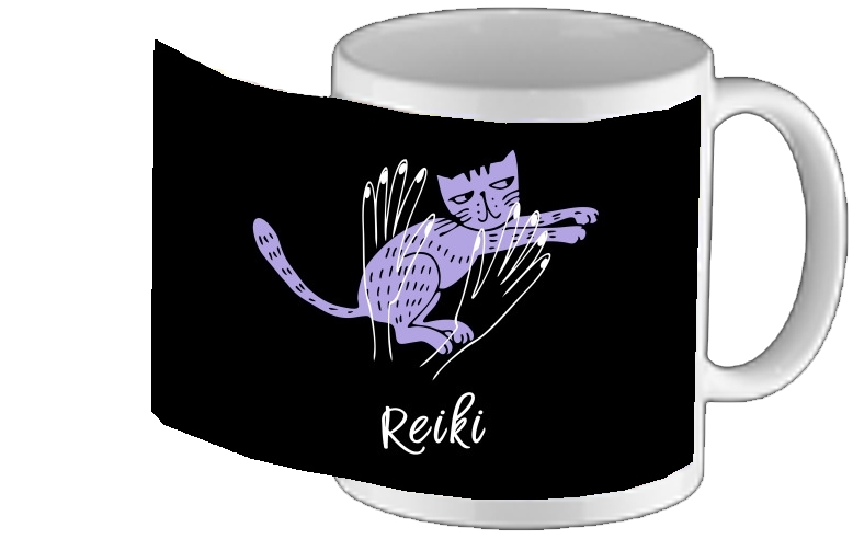 Mug Reiki Animal chat violet