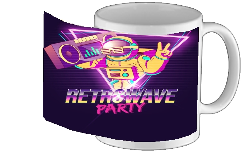 Mug Retrowave party nightclub dj neon