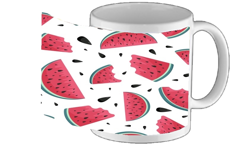 Mug Summer pattern with watermelon