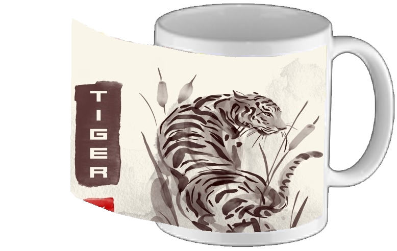 Mug Tiger Japan Watercolor Art