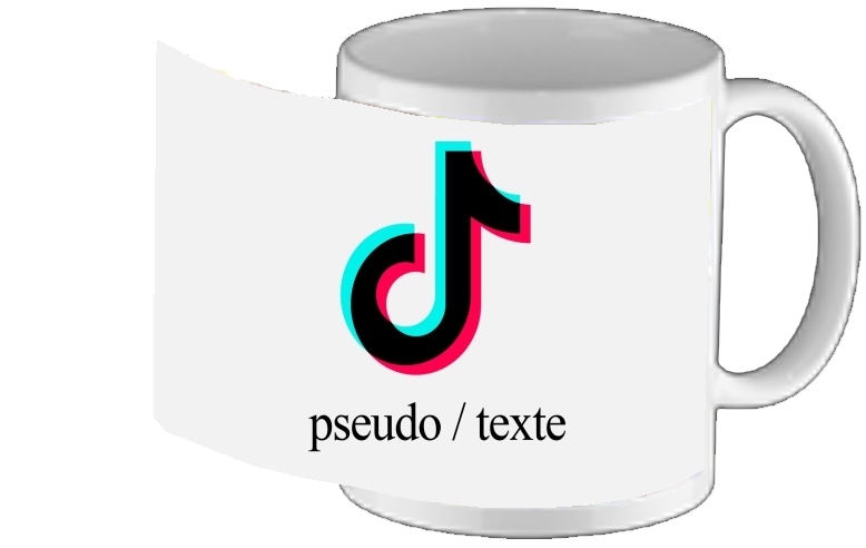 Mug Tiktok personnalisable avec pseudo / texte