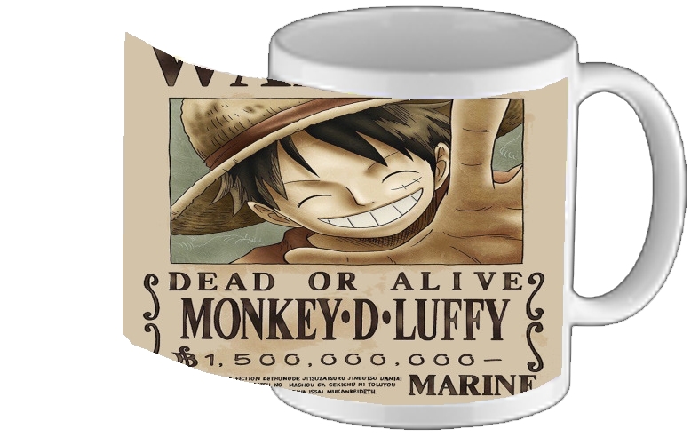 Mug Wanted Luffy Pirate