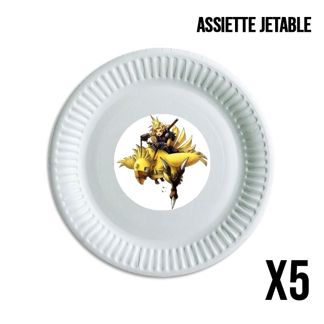 Assiette Chocobo and Cloud
