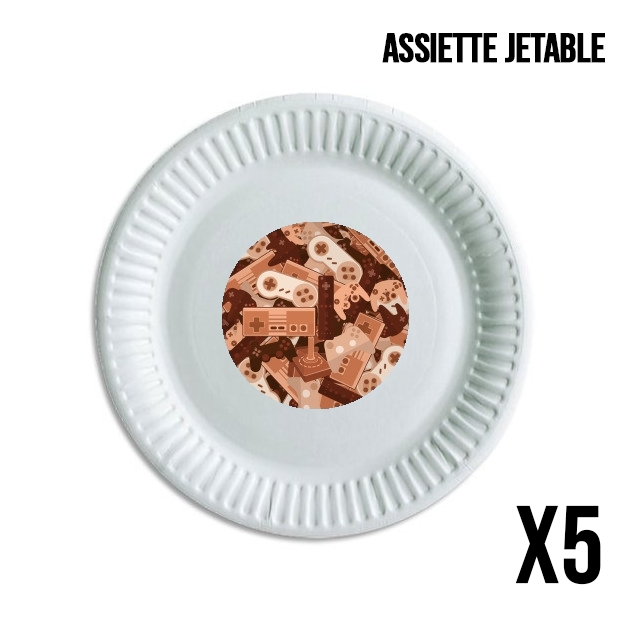 Assiette Chocolate Gamers
