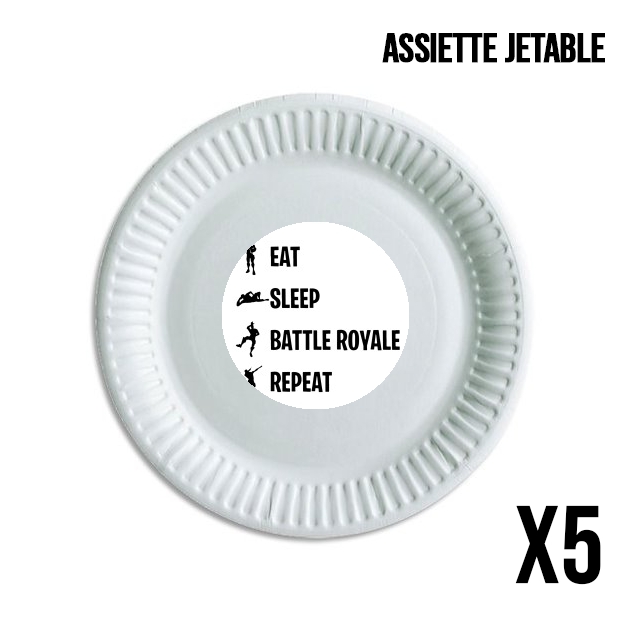 Assiette Eat Sleep Battle Royale Repeat