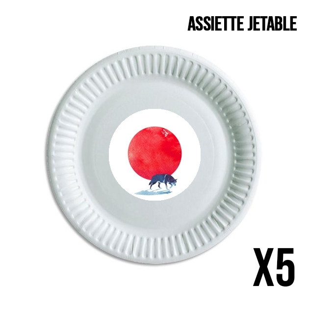 Assiette Fear the red