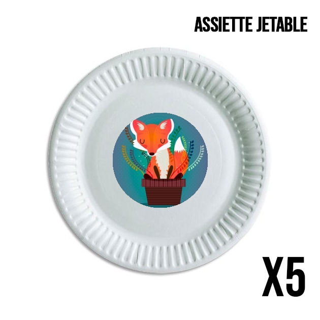Assiette Fox in the pot