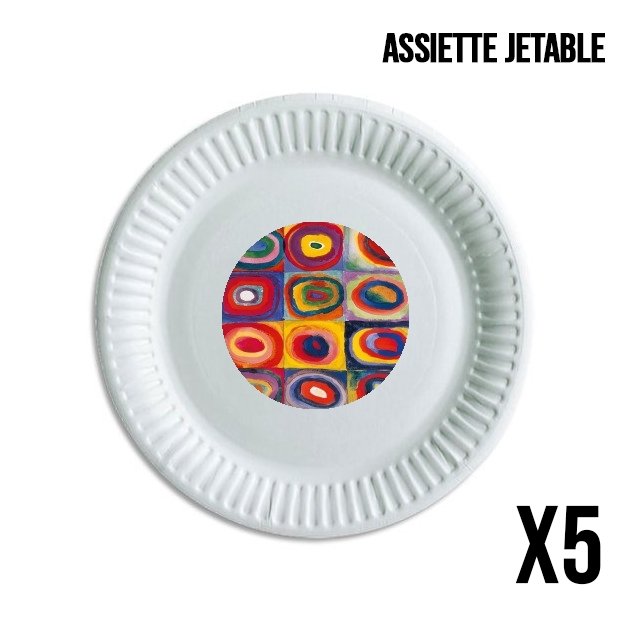 Assiette Kandinsky circles