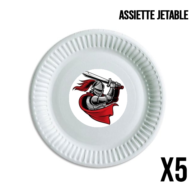 Assiette Knight with red cap