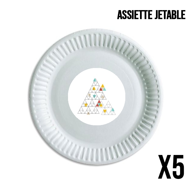 Assiette Triangle - Native American