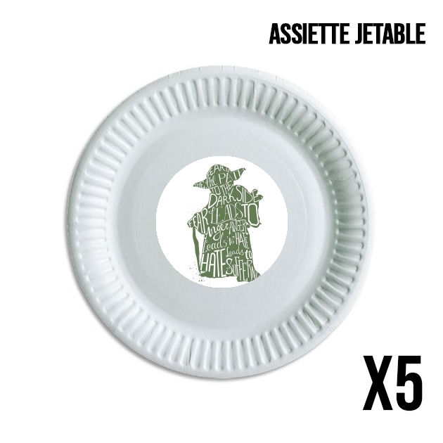 Assiette Yoda Force be with you