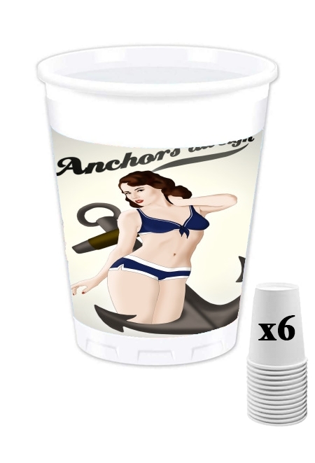 Gobelet Anchors Aweigh - Classic Pin Up