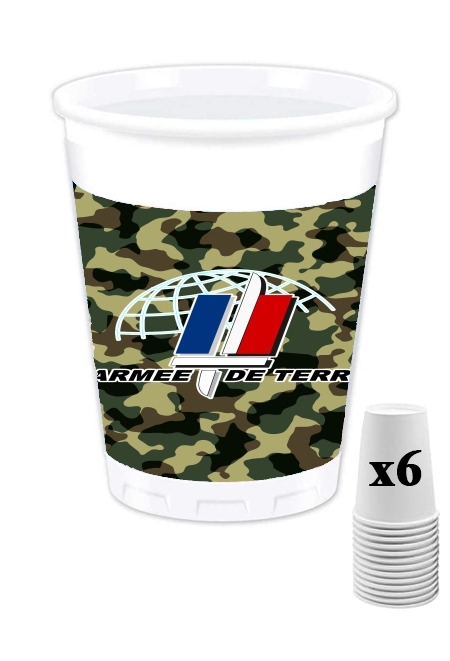 Gobelet personnalisable - Pack de 6 Armee de terre - French Army