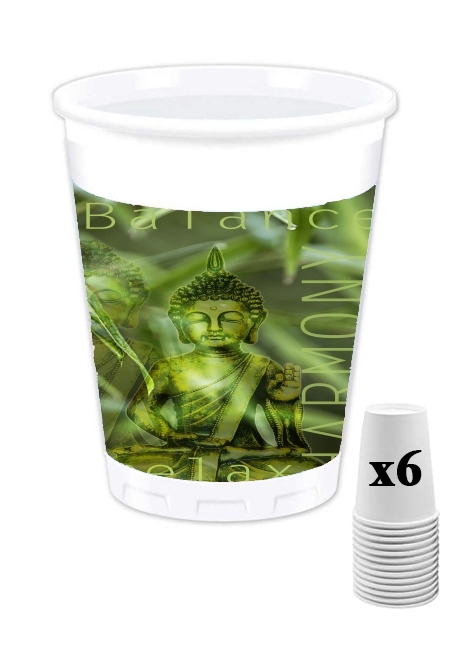 Gobelet personnalisable - Pack de 6 Buddha