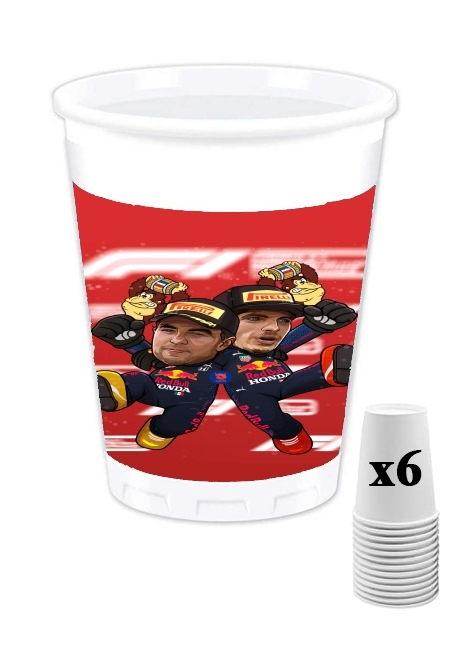 Gobelet Checo Perez And Max Verstappen