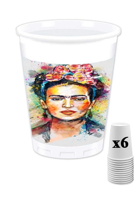 Gobelet personnalisable - Pack de 6 Frida Kahlo