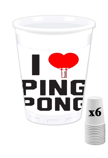 Gobelet I love Ping Pong