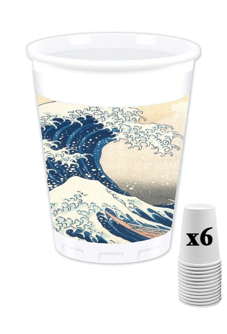 Gobelet personnalisable - Pack de 6 Kanagawa Wave