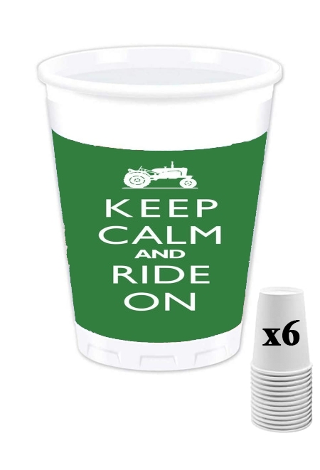 Gobelet Keep Calm And ride on Tractor