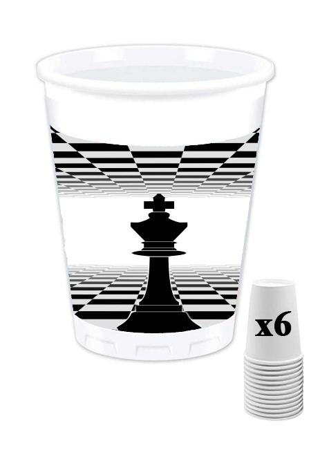 Gobelet personnalisable - Pack de 6 King Chess