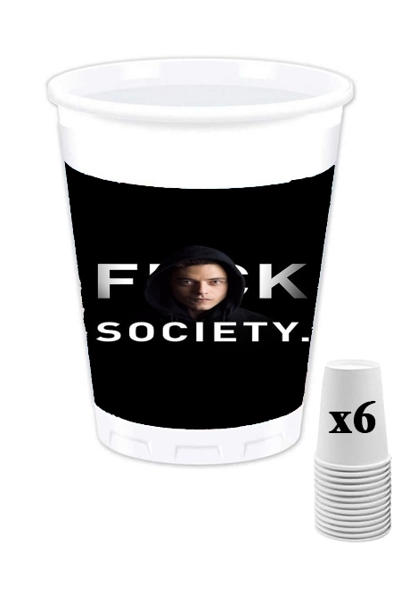 Gobelet Mr Robot Fuck Society