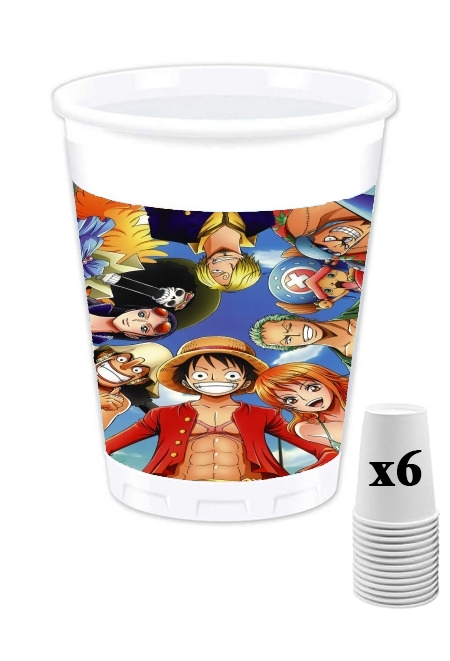 Gobelet personnalisable - Pack de 6 One Piece Equipage