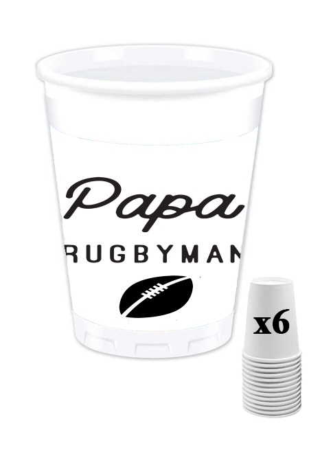 Gobelet Papa Rugbyman